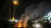 آتش‌سوزی عمدی در محوطه برج میلاد؛ تلاش ناکام نفوذی‌ها برای ایجاد جنگ روانی