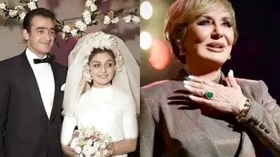 گوگوش در ۱۷ سالگی با لباس عروس؛ تصویر کمیاب از مراسم عروسی در کنار مادرشوهر