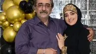 ستاره سادات قطبی با همسرش شهرا‌م شکیبا در هیئت + عکس