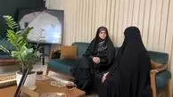 دختر پزشکیان در خانه سردار شهید حاجی‌زاده