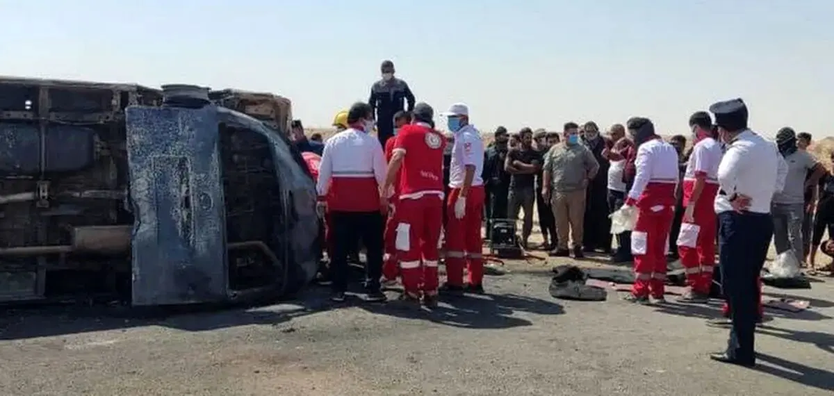 تصادف مرگبار ون حامل زائران ایرانی در سامرا+ جزئیات