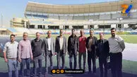بازدید محمد انصاری از ورزشگاه پارس برای میزبانی دربی
