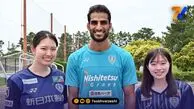 دیدار بازیکن ایرانی با خبرنگاران ژاپنی