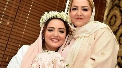 بیوگرافی فرح خیری مادر خوشگل نرگس محمدی +عکس رو بوسی با علی اوجی