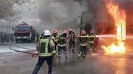 آتش سوزی در خیابان وحدت اسلامی