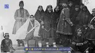 زنان ناصرالدین‌شاه در کنار حوض