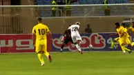 گل اول مس رفسنجان به فجر سپاسی (ماتئوس کاستا)