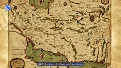 نقشه ایران در ۲۸۶ سال پیش