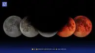 ماه خونین بر فراز تخت جمشید؛ جلوه‌ای تاریخی در آسمان ایران + عکس