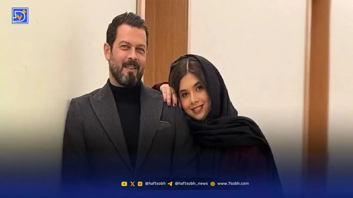 قاب پدر و دختری پژمان بازغی و نفس بازغی