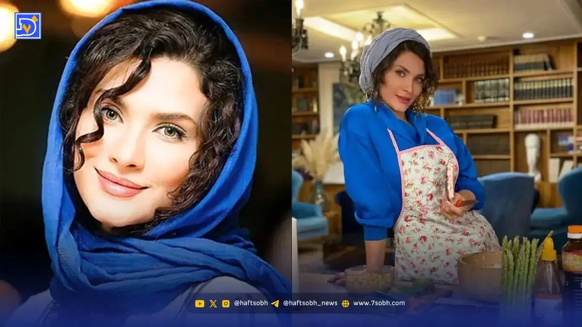 ژست زیبای ساناز سعیدی با استایلی جذاب