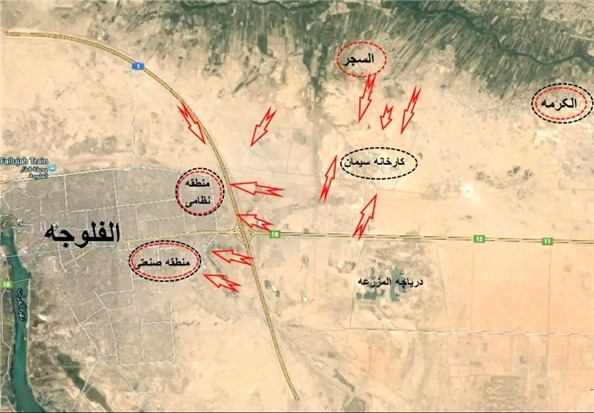 خط مقدم داعش در «فلوجه» شکسته شد