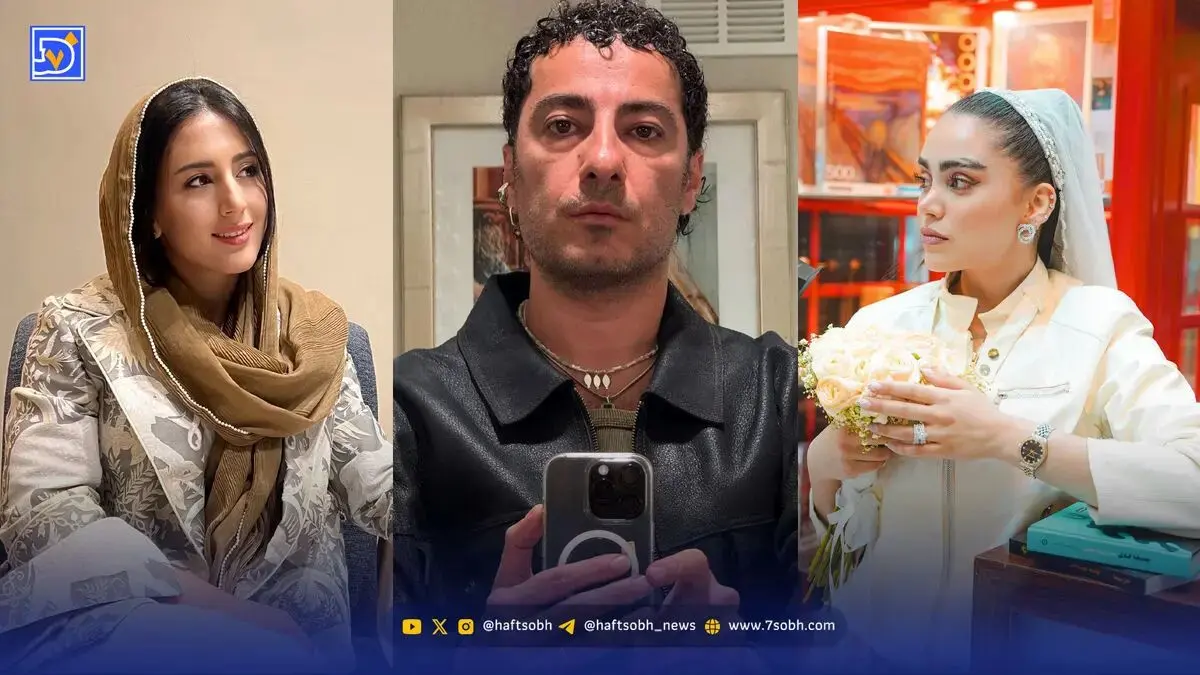 نگاه روز | نوید محمدزاده،شقایق بختیاری و محیا امیدبیگی عکس های عروسی اش