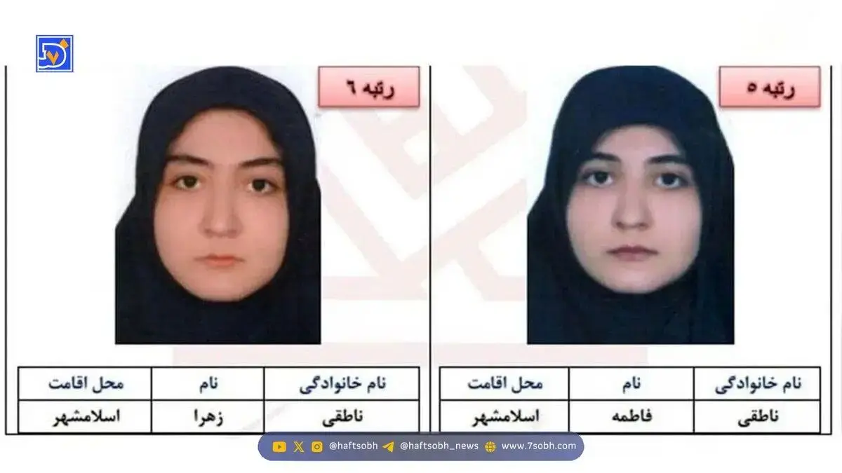 بیوگرافی فاطمه و زهرا ناطقی دوقلوهای نابغه کنکور ۱۴۰۴
