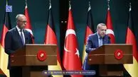 انتقاد تند اردوغان از صدر اعظم آلمان در حمایت از رژیم اسرائیل