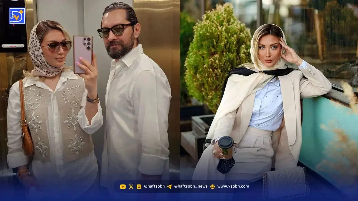 جواهرات میلیاردی زن مدلینگ بهرام رادان ؛ الماس و برلیان بر گردن زن پولدار آقای بازیگر!