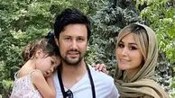 کیک تولد چند طبقه و لاکچری سپیده بزمی پور، همسر خارجی شاهرخ استخری
