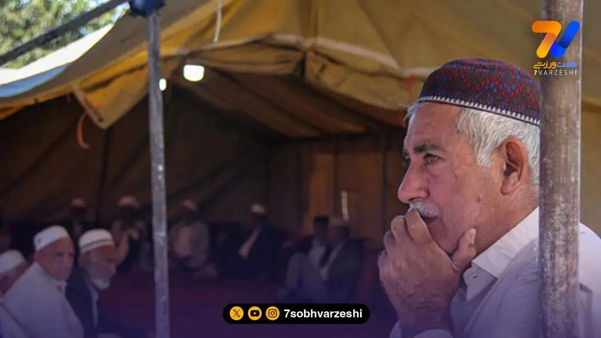اشک و اندوه آق‌قلا برای صابر کاظمی +تصاویر