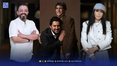 حضور هنرمندان در مراسم رونمایی از تندیس اکبر عبدی