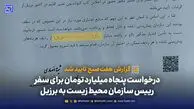 درخواست پنجاه میلیارد تومان برای سفر رییس سازمان محیط زیست به برزیل