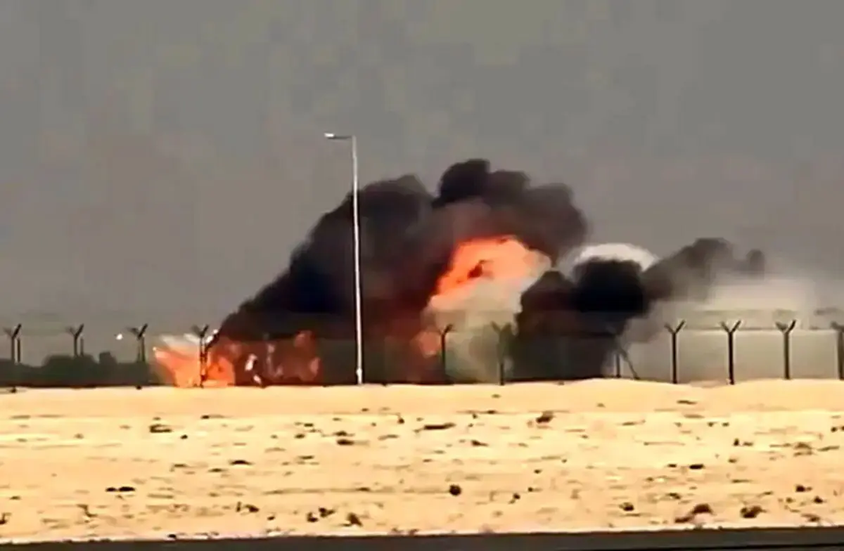 لحظه سقوط وحشتناک هواپیمای هندی امروز