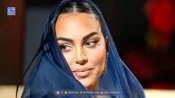 آلبوم تولد جورجینا؛ کیک 3طبقه سوپرلاکچری سفارشی رونالدو با تم سفیدمشکی  و دیزاین خاص و اروپایی