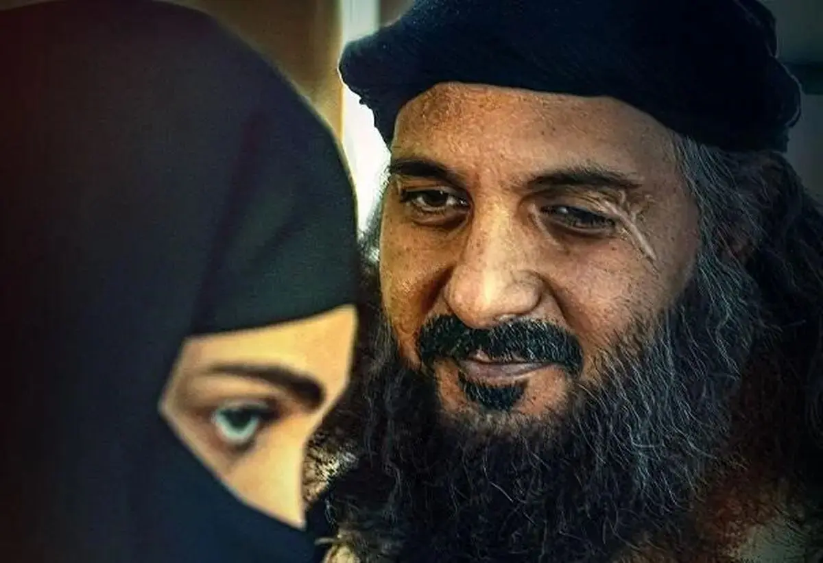 سلفی دونفره امین میری بازیگر نقش ابوخالد در سریال سقوط و الناز شاکردوست