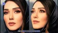 دکوراسیون شیک خانه امروزی شهرزاد کمال زاده /  لوستر طلایی، یخچال و لباسشویی سیلور، کابینت خوش رنگ و ظرف و ظروف گران قیمت خانم بازیگر باسلیقه