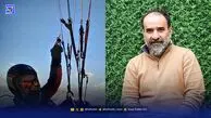 فیلم سقوط رضا امیرخانی که باعث ضربه مغزی او شد / ترس و وحشت مردم