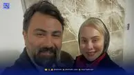 ماه عسل آرام جعفری و بابک انصاری تازه عروس داماد سینما