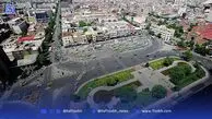 منظرۀ خاکی و خلوت میدان توپخانۀ تهران ۱۴۰ سال پیش و در دوران قاجار