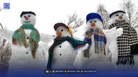 هنرنمایی چند هموطن با ساخت آدم برفی غول‌پیکر ۷ متری!