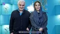 عکس| مهدی هاشمی و زن جوانش؛ پالتو قرمز همسر آقای بازیگر جلب توجه کرد