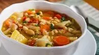 طرز تهیه سوپ سبزیجات لوبیاسفید/ پیش‌غذای خوشمزه و سالم برای شب‌های زمستان