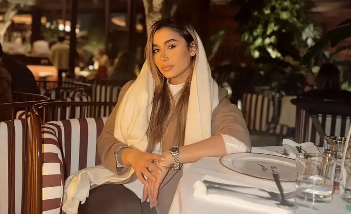 استایل هوش‌پران هلن دختر رضا رشیدپور در شب سال نو 2026