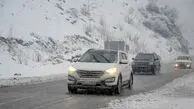 ترافیک سنگین محورهای شمالی / برف و باران در جاده‌ها