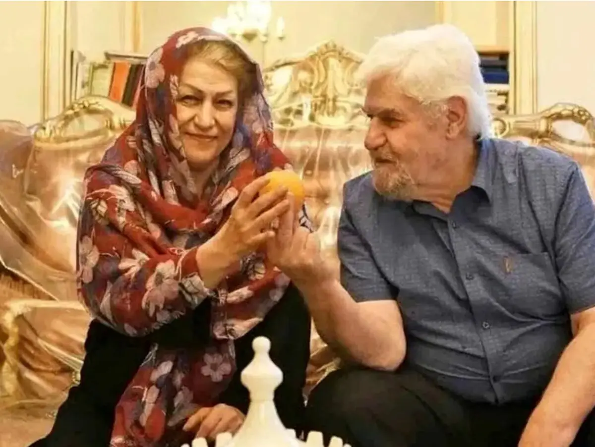 عکس| سفر در زمان؛ «عنایت بخشی» در پیری و در کنار همسرش؛ دهه 90
