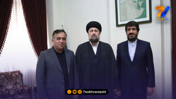 علی تاجرنیا به دیدار سید حسن خمینی رفت