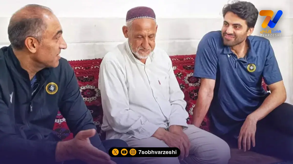 امیر غفور به یاد صابر کاظمی؛ دیدار احساسی سپاهانی‌ها با خانواده ملی‌پوش فقید