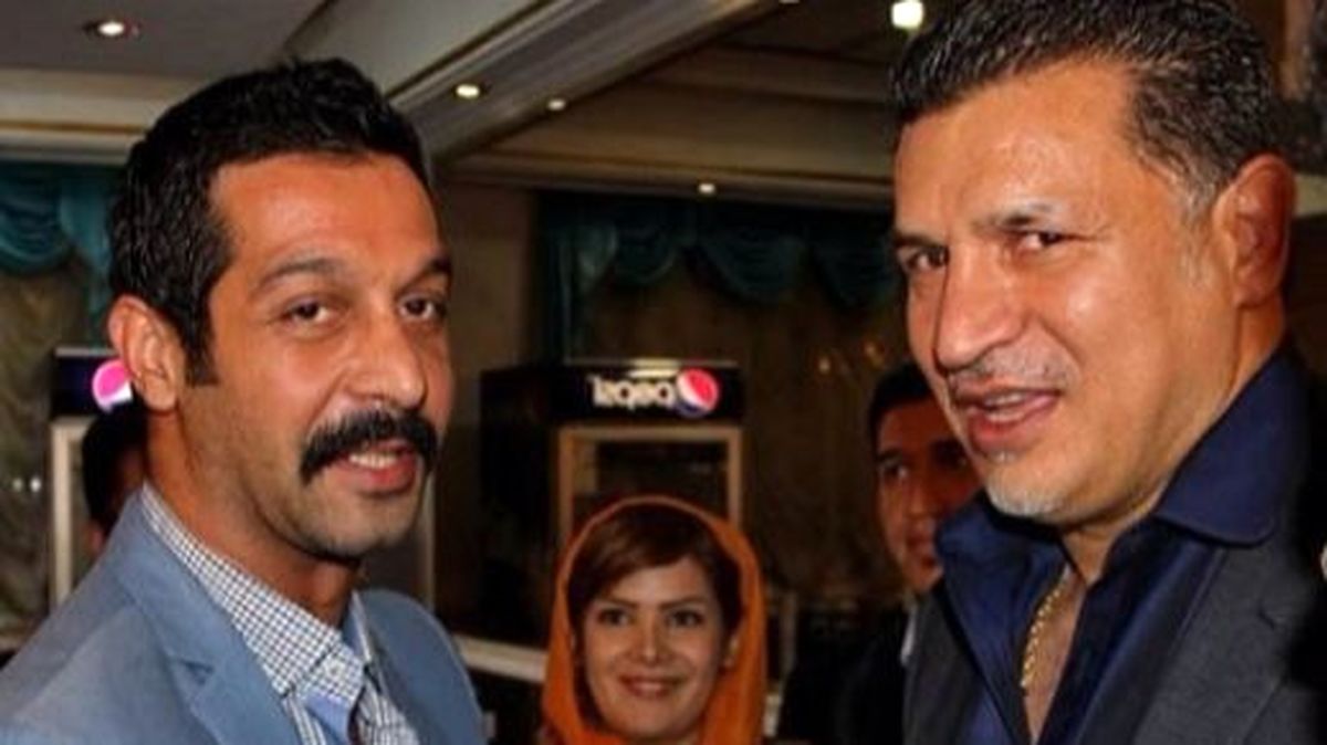 عکس سه نفره علی دایی و تازه عروس و داماد سینمای ایران در تالار