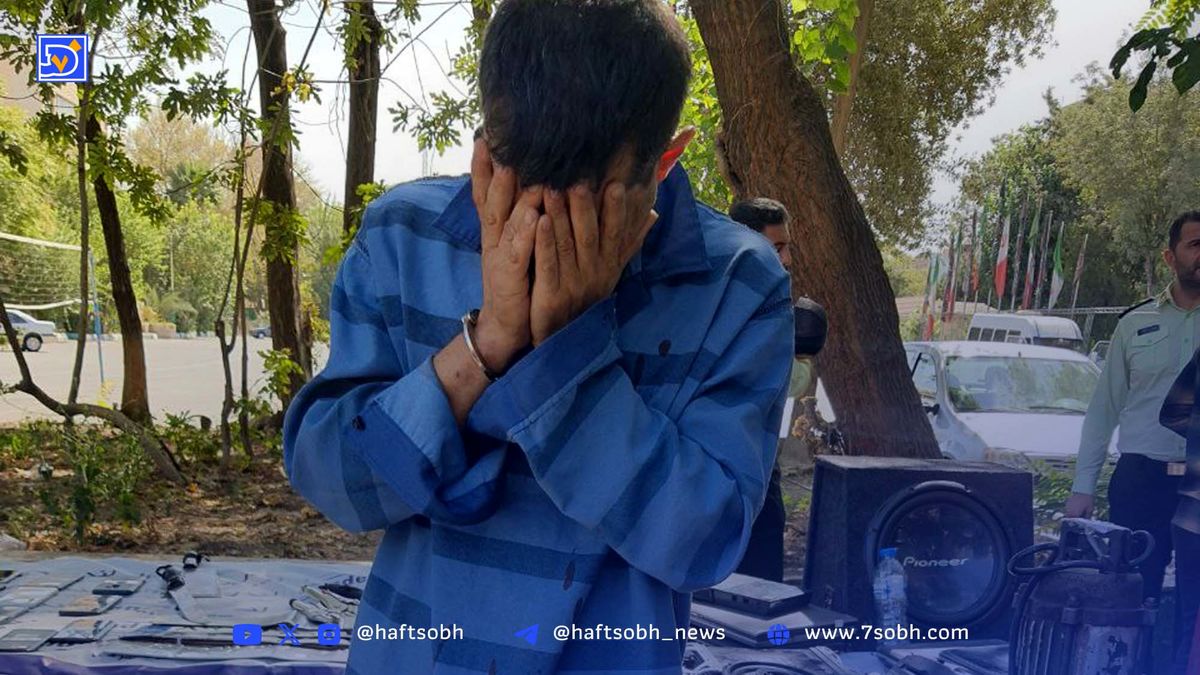 دستگیری سارق باتری چراغ راهنمایی