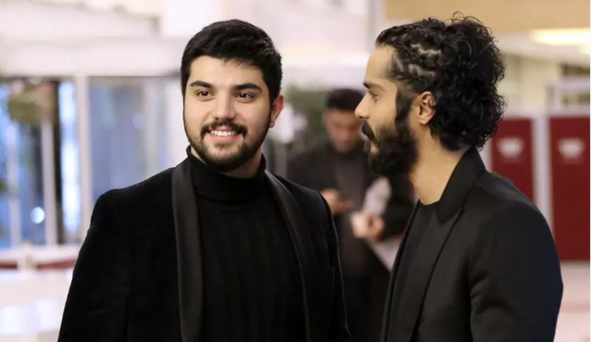 تفریح خودمانی سینا مهراد با برادرزاده هایش در باغ+ عکس