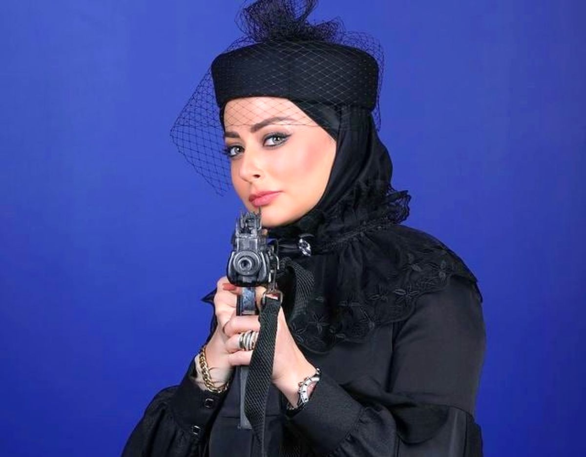 نفیسه روشن وسط اتوبان با سلاح سرد جنجال بهپا کرد + عکس
