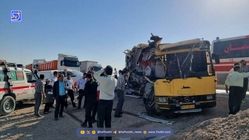 عکس‌های هولناک از اتوبوس دانشجویان امروز 8مهر+ اسامی کشته‌شدگان 