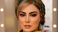 درخشش نیلوفر شهیدی با آرایش حرفه‌ای در سالن زیبایی خواهر بهاره رهنما