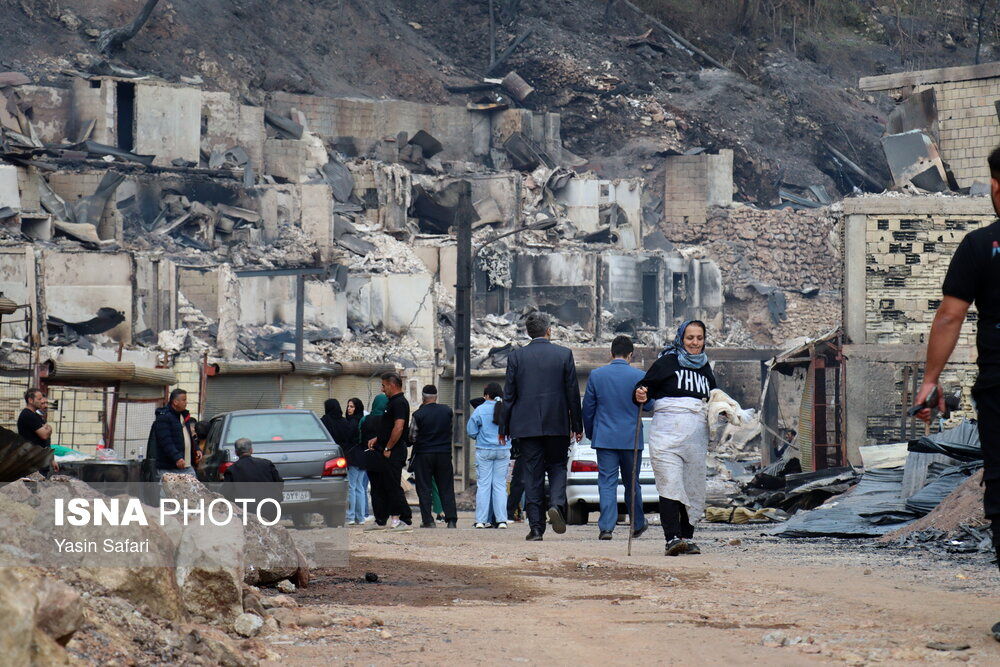 تصویری از  روستای امامزاده ابراهیم شفت قبل آتش‌سوزی
