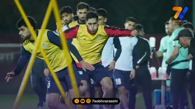 تمرین تاکتیکی تیم ملی در هوای سرد کازان!