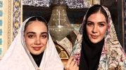 تصاویر بازیکنان تیم ملی والیبال بانوان در امام زاده صالح