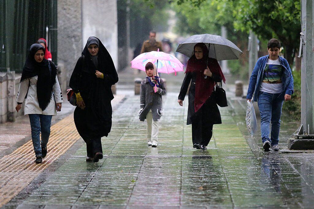 پیش‌بینی تداوم بارندگی در کشور تا روز سه‌شنبه