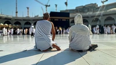 تصاویری از مناسک حج تمتع (رمی جمرات) در مکه مکرمه (ویدئو)